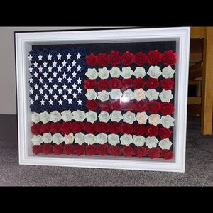 Handmade American flag.